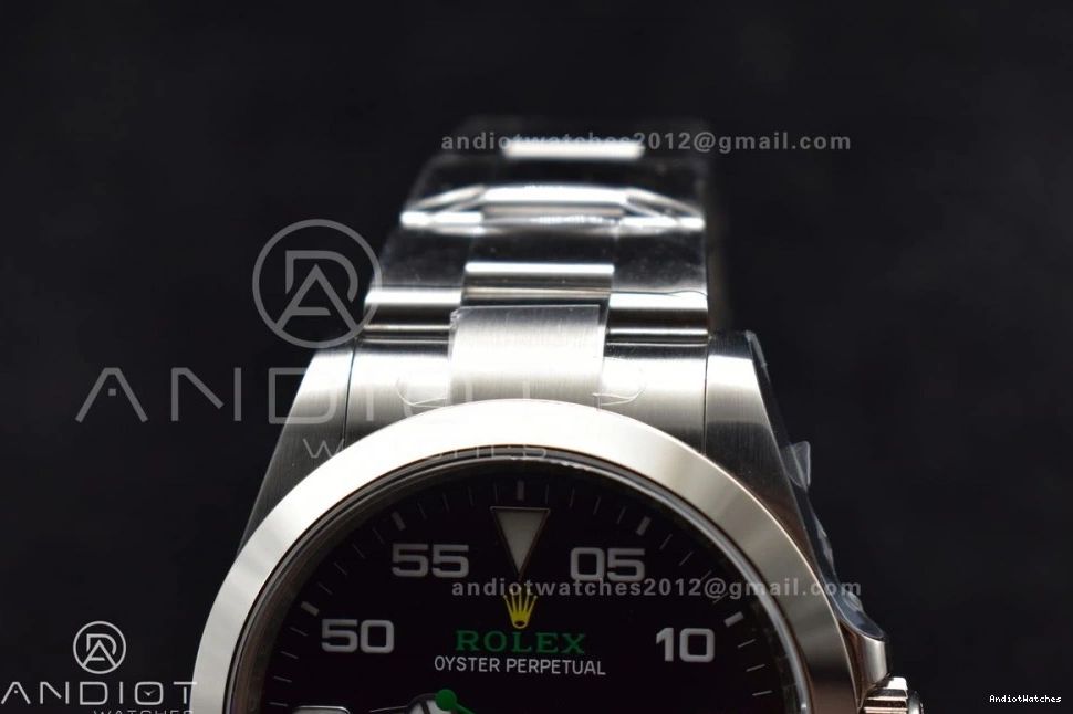 Dial VR SS Best 904L 1:1 Clean Steel Black Stretchable Edition Bracelet on Air-King 126900 500 0417